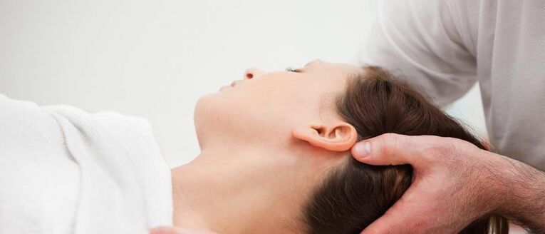 Patient mit zervikaler Osteochondose